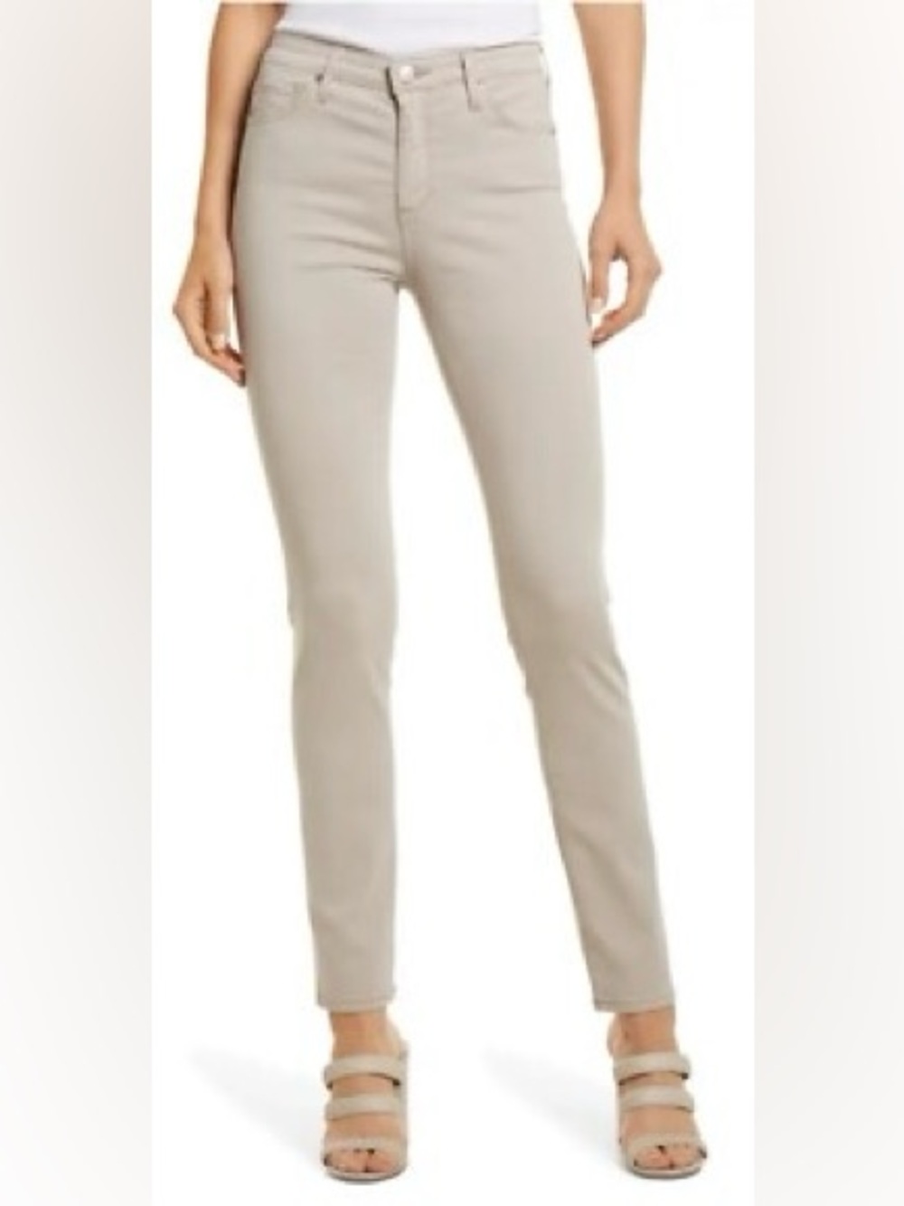 Ag Adriano Goldschmied Slim Skinny Jeans in Light Taupe